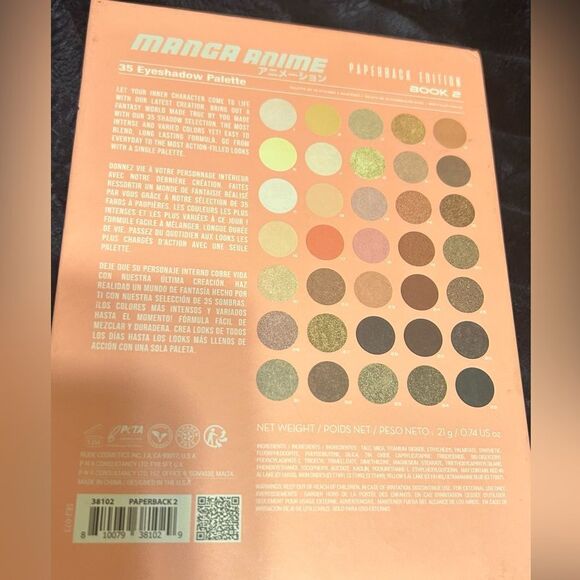 NIB Rude Cosmetics 
Manga Anime 35 Eyeshadow Palette - Picture 7 of 9